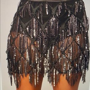 Shimy and shake sequin skirt